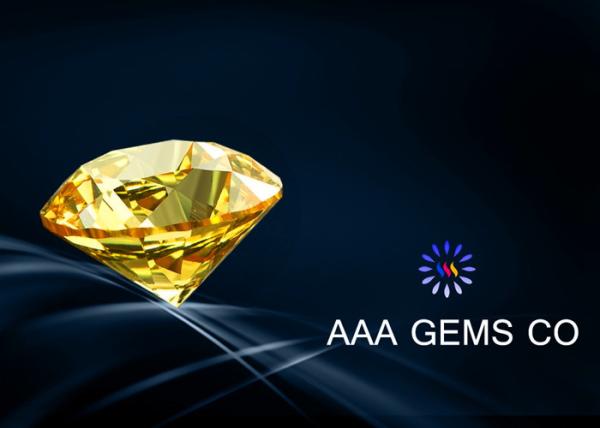 0.25 Carat 4 MM Yellow Moissanite Diamond For Rings , Earrings