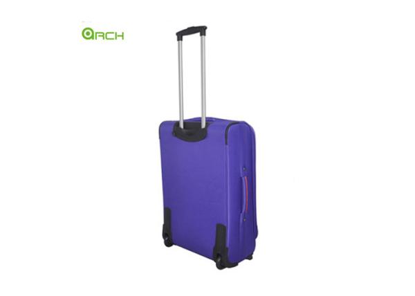 Tapestry Soft Sided Luggage with One Front Pocket and Internal Trolley System