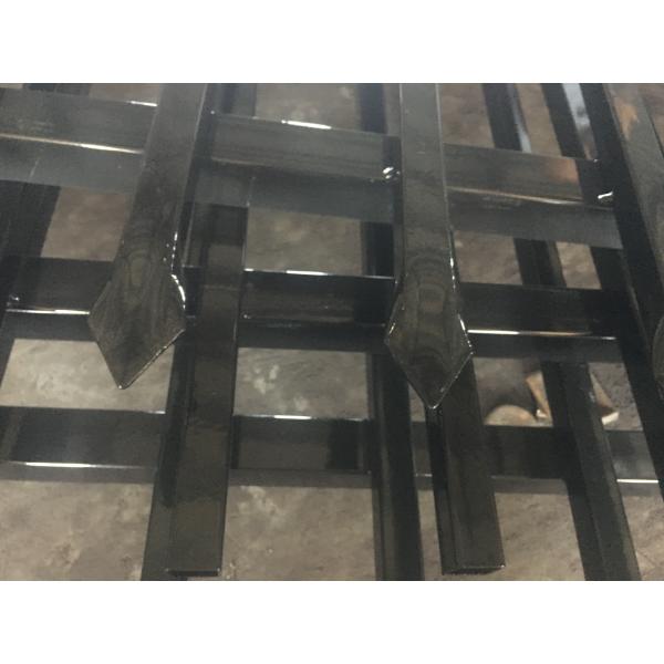 25mm*25mm picket Spear top black steel fence