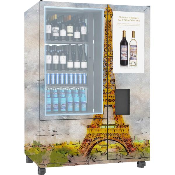 クレジット カードの支払22シャンペンの自動販売機