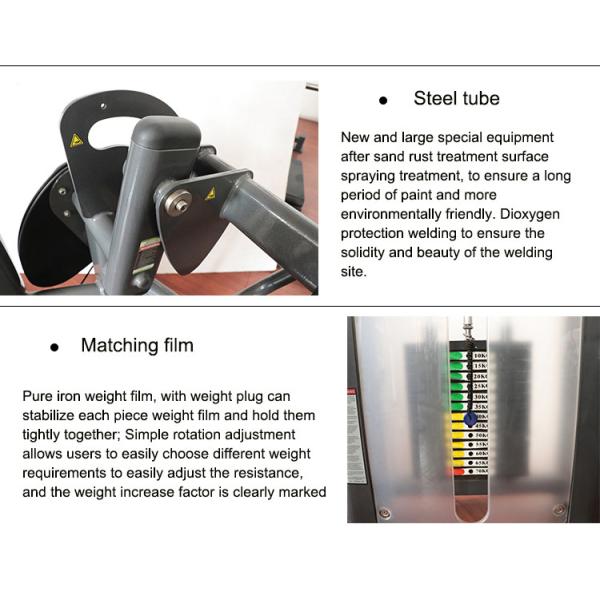 ISO Commercial Grade Gym Equipment , Seated Abdominal Crunch Fitness Exercise Machines