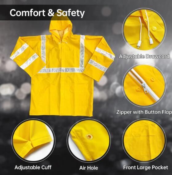 Vêtements de travail de deux pièces unisexe Hi Vis
