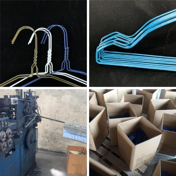 Steel Thin Wire Hangers , Electrostatic Spraying Wet Clothes Drying Hanger