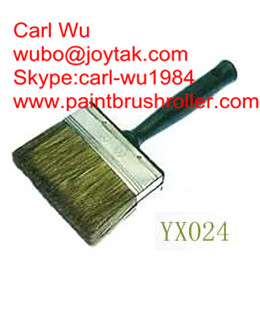Natural pure bristle Chinese bristle synthetic mix shed fence wall paint brush wood handle plastic handle 5 inch WB-010