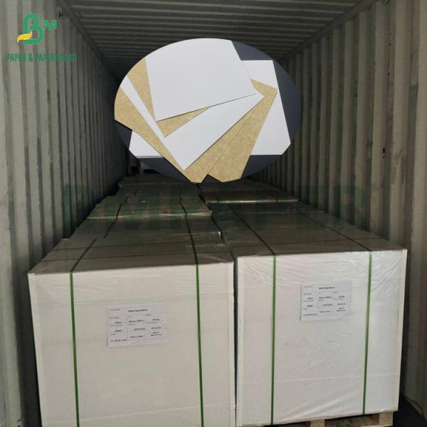 270gsm 300gsm Food Grade Coated White Top KLB Kraft Back Carrier Board 31" 43" 270gsm 300gsm Food Grade Coated White Top KLB Kraft Back Carrier Board 31