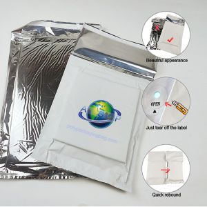 Silver Aluminum Foil Insulated Bags Ship Small Sized Temperature Sensitive Goods