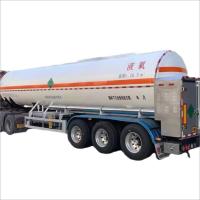 CIMC Acero carbono de 3 ejes 20 a 30 cbms Hidrógeno oxígeno líquido criogénico hidrógeno transporte de gas natural buque a presión camión cisterna remolque