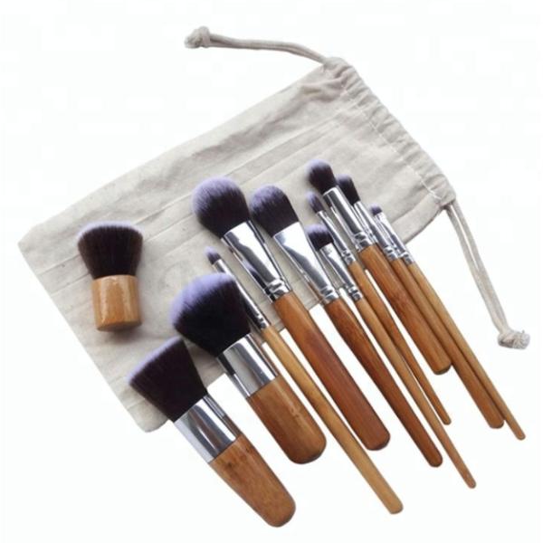 GMPC Professional Cosmetic Makeup Brush Set 11 Piece Goat Hair