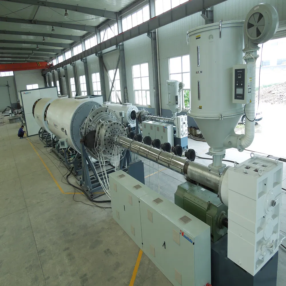 Plastic PE Preinsulated Pipe Machine / HDPE Jacket Pipe / Sleeve Pipe Tube Making Machine Extrusion Production Line