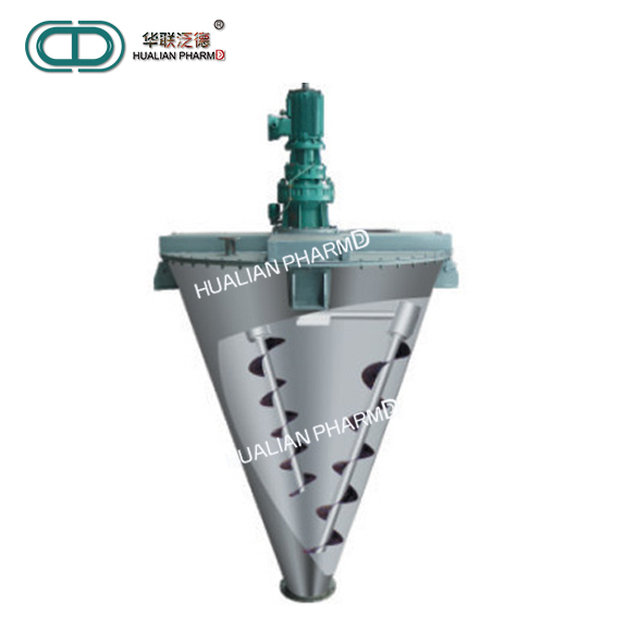 Double Screw Conical Mixer Touch Chemicals Powder Processing FD DSH Series