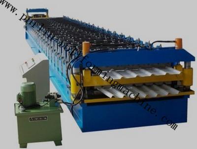Petit pain de panneau de toit enduit par couleur formant la machine, tuile de toit formant la machine pour le feuillard