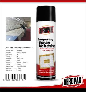 Temporary Spray Waterproof Adhesive Glue Semi Transparent White For Cloth /