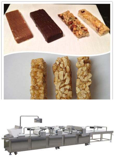 Barra de caramelo nuts de la fruta material SS304 que hace la máquina, máquina del fabricante de la barra del cereal