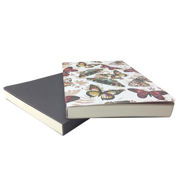 120gsm CMYK Glue Binding Notebook Custom Embossed Leather 120Sht School Office