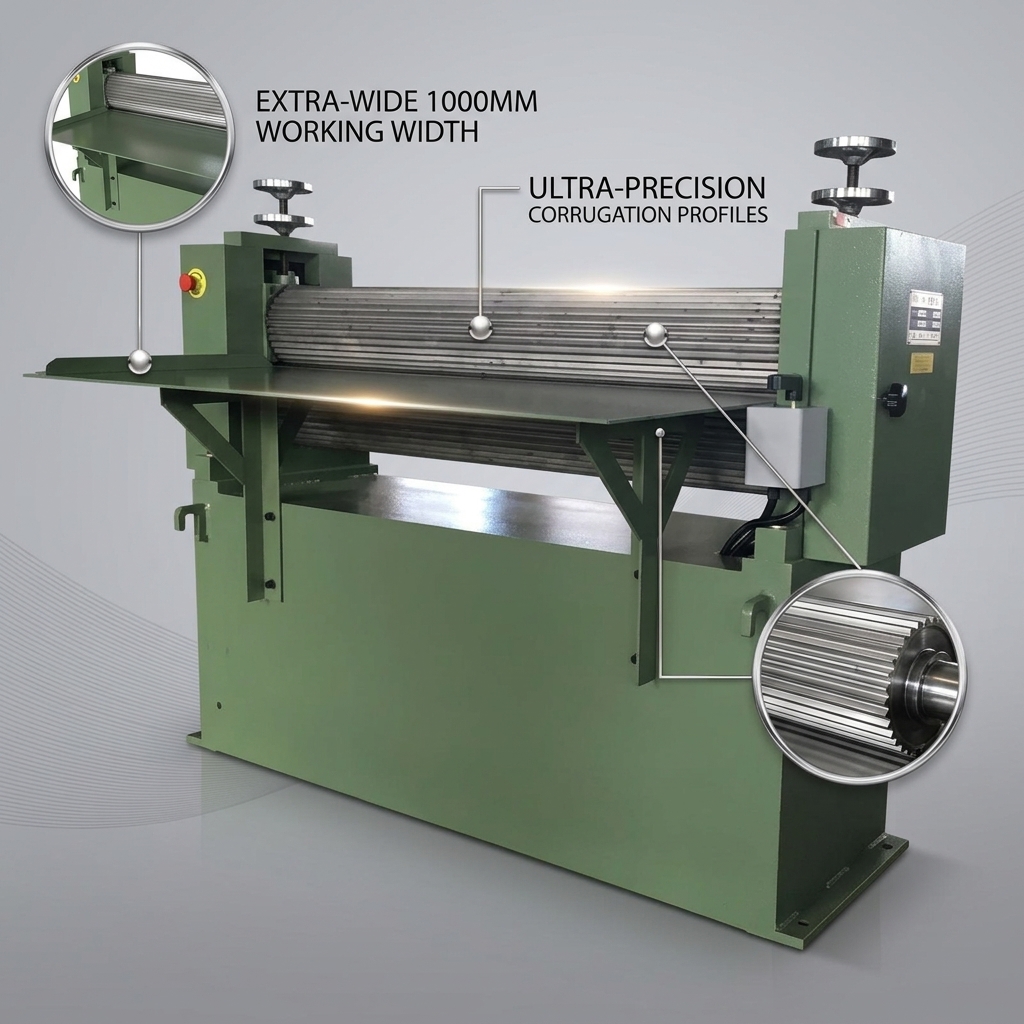 Transformer Insulation Paper Board Corrugating Machine 1000mm Working Width