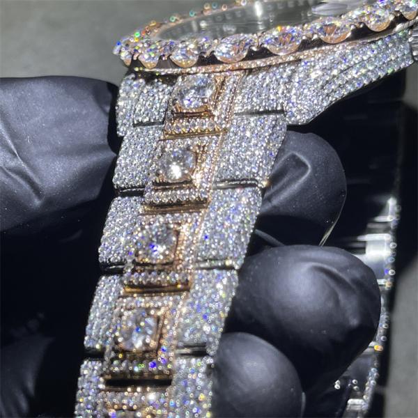 Relógio G de Hip Hop Rolex Moissanite para chocar o busto luxuoso abaixo de Diamond Watch