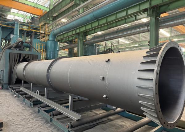 Customized Steel Structure Chimney Fabrication For Chemical Plant Engineering