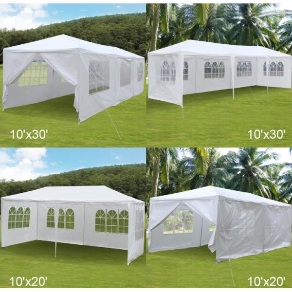 Heavy Duty PE White Party Tents / Wedding Event Tents With Full Set Of Sidewalls