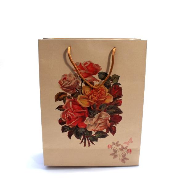 Custom Logo Printing Gift Paper Bags With Handles Simple Modern Style