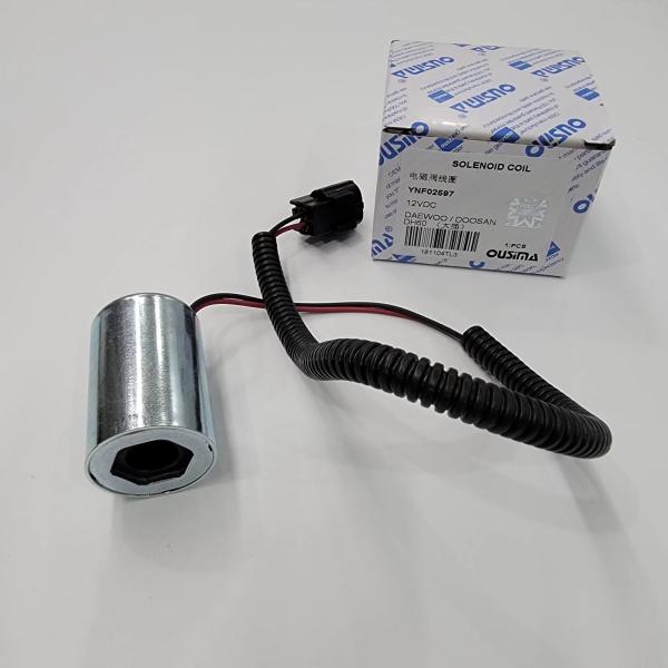 YNF02597 12V Solenoid Valve Coil For Daewoo DH60-5 DH60-7 Electric Part