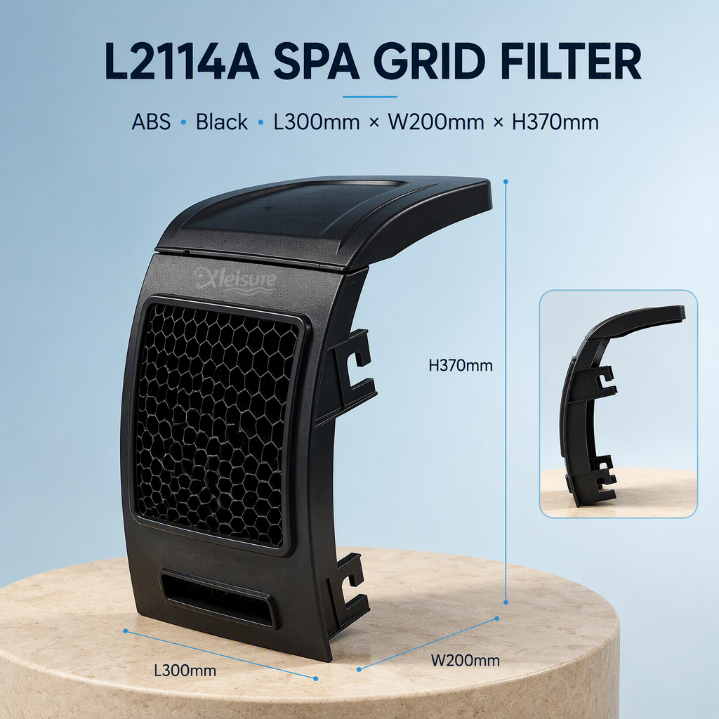L2114A Grid Spa Filter ABS Material Capacity for Outdoor & Indoor Hot Tub & Pool Water Filtration with Spa Skimmers