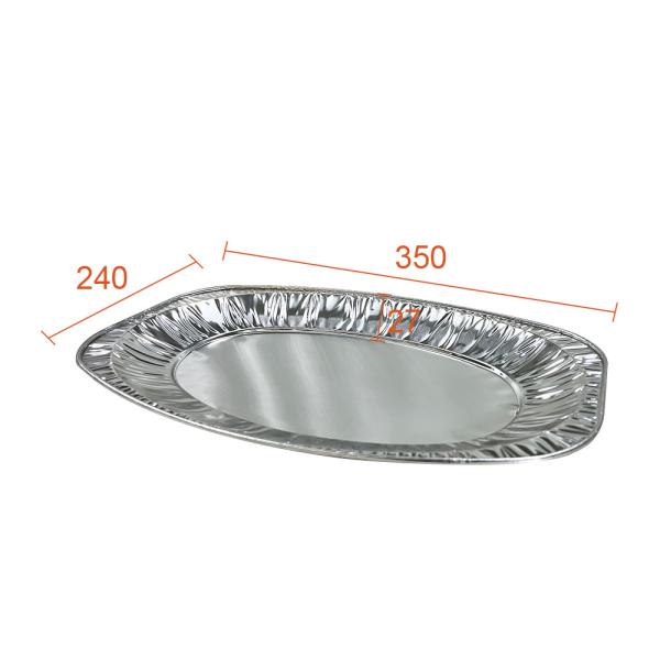 Grand récipient de torréfaction de qualité alimentaire à usage unique en aluminium ovale plateau de dinde pour BBQ