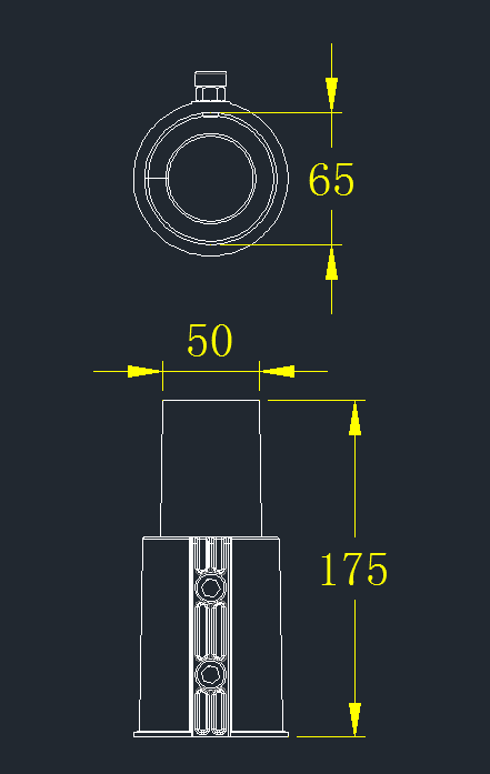 60mm 50mm Street Light Adapter Backet Die Casting Aluminum Arm