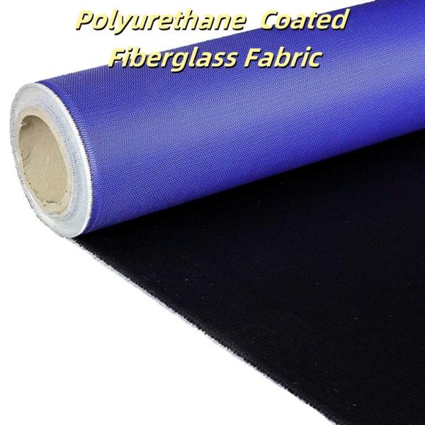 Fireproof PU Coated Fiberglass Fabric 460gsm for Fire Blankets