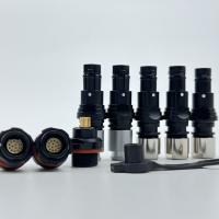 Militar MIL Conector elétrico de puxa e puxa IP68 360 graus ESC