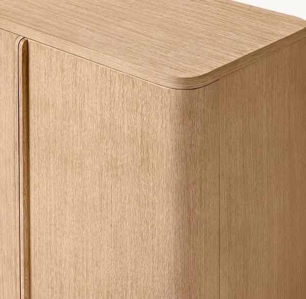 Bedroom Console Table Furniture With Roller Shutter Door Cabinet And Customizable Size