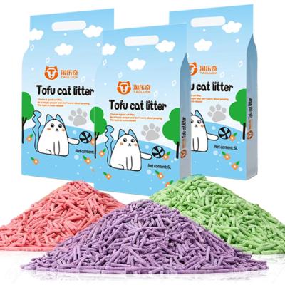 Odor Control Bulk Cat Litter Lavender Tofu Cat Litter Bulk Environmentally Friendly