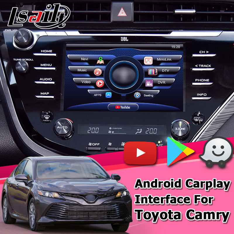 SGS интерфейса Carplay андроида процессора PX6 для автомобиля андроида Toyoat Camry V70 2018 carplay