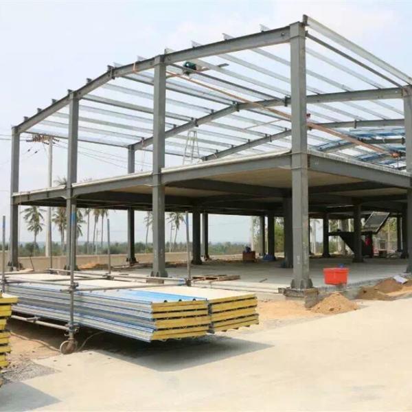 HDG Edifício de Construção Metal Prefabricado Armazém Edifício de Escritório de Estruturas de Aço