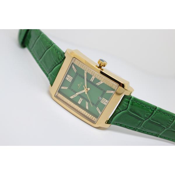 Rectangle Luxury Green Jade Watch 22 * 20 Mm For Women Custom Logo