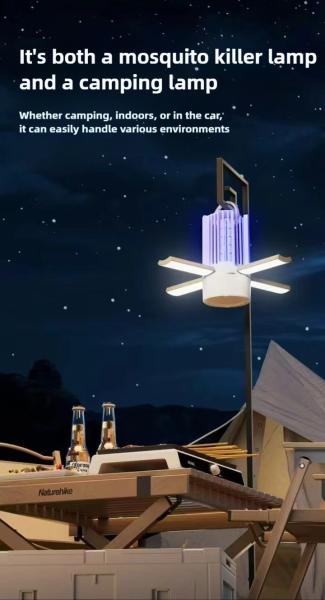 JZ 3 in 1 USB Rechargeable Night Light and Mosquito Killer Lamp for Camping and Traveling Bug Zapper with 4000mah Big Battery