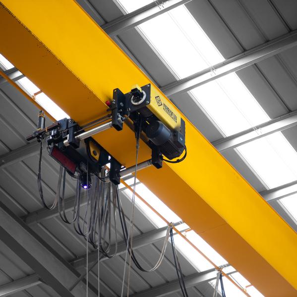 Single Girder Electric Hoist Crane European Type Low Clearance 24m Span 5 M / Min