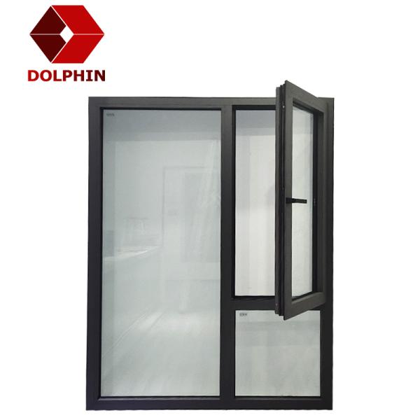 Стиль качания окна окна алюминия управлением насекомого двойной застекленный открытый