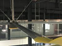 工業用HVLS 天井扇風機 ギアボックスモーターまたはPMSMモーターで ワークショップ換気と冷却のための空気吹風機として設定