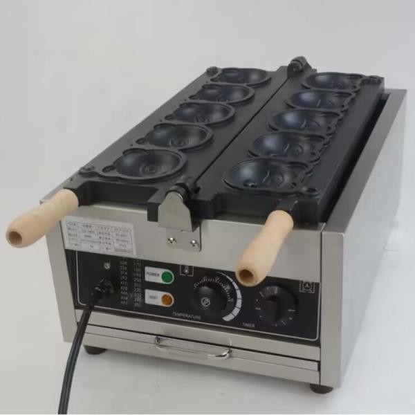 Máquina de lanches elétrica de forma de desenho animado com temperatura entre 0 e 300 °C