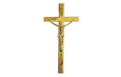 Cruzes de Zamak e crucifixos católicos, decoração de madeira D006 do caixão