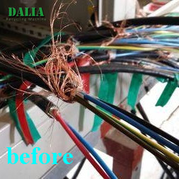 High Purity Copper Wire Recycling Machine 0.3mm - 25mm Cable Diameter