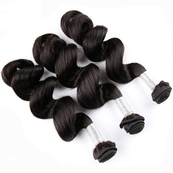 Unprocessed Virgin Human Hair Bundles Loose Deep Wave Human Hair Weave For Black Woman