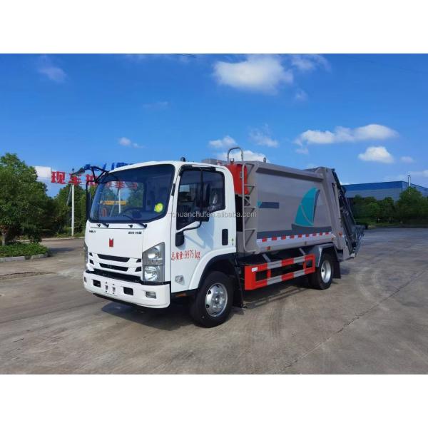 EURO 5 Emission Standard Qingling 6 Square Compression Garbage Truck for Property Waste Removal and Municipal Waste Transfer