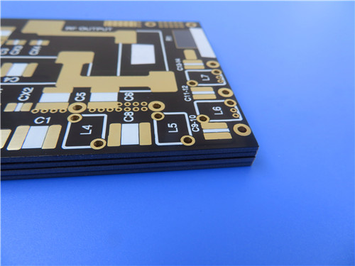 F4BTM300 Ceramic-Filled PTFE Laminate and Custom double layer PCB built on 20mil substrate material with ED copper foil for RF / Microwave design