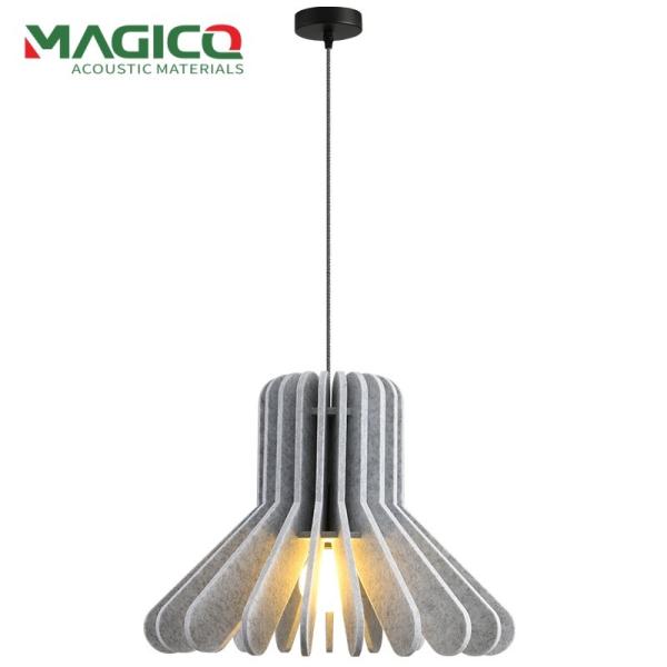 New Sound Absorbing Felt Lampshade Three Layer Design Commercial Pendent Light PET Felt Lampshade