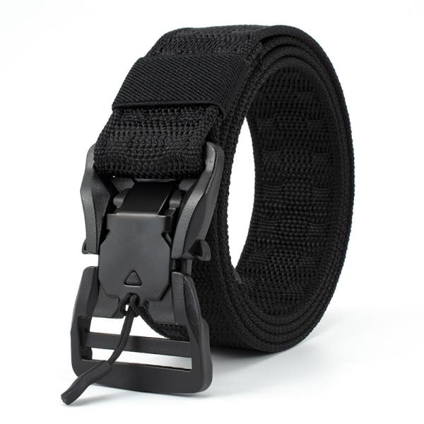 Magnetic Alloy Nylon Mesh Belt 120cm Quick Release Buckle Belt