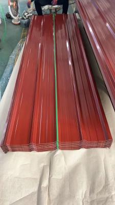 1000-6000mm Corrugated Color Roofing Sheet / Zero Spangle Corrugated Metal Panels