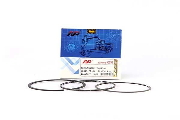 máquina escavadora Engine Piston Ring Kit de 4D87 S6D95-6 4D95 S6D102 PC130-8
