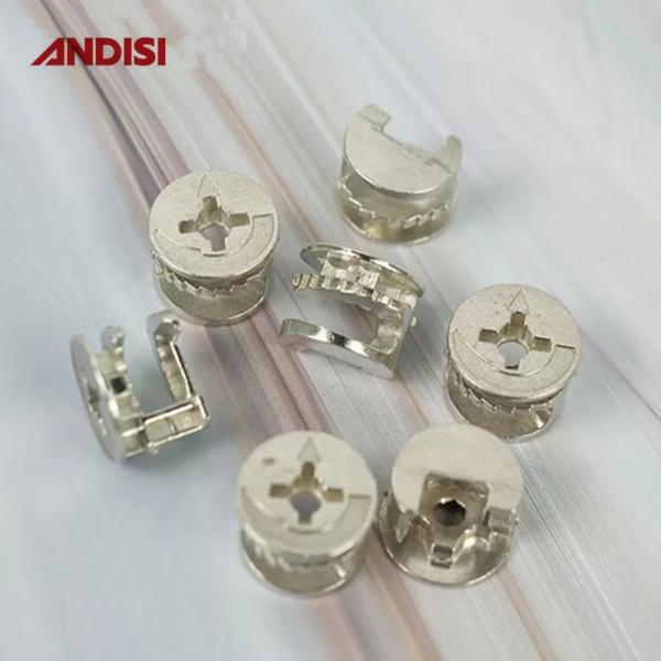 Modern Design Zinc Alloy Flat Eccentric Cam 3 in 1 Mini Fix Screw Cam Lock for Furniture