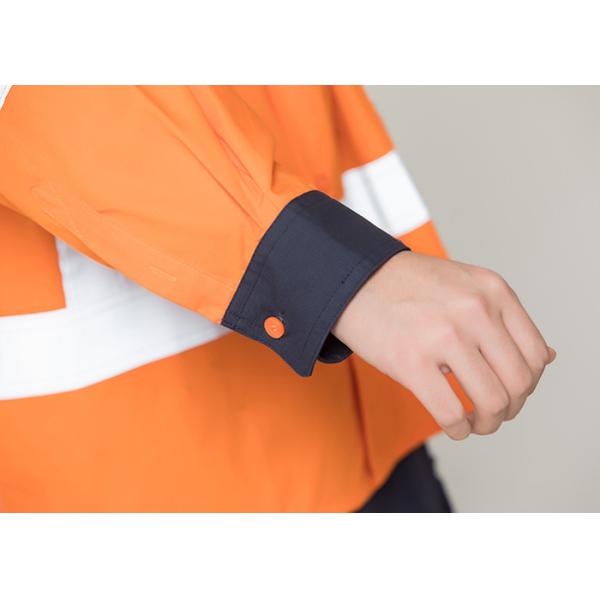 Double Stitching Safety Work Clothes High Visable Orange Jacket Bib Pants Suit